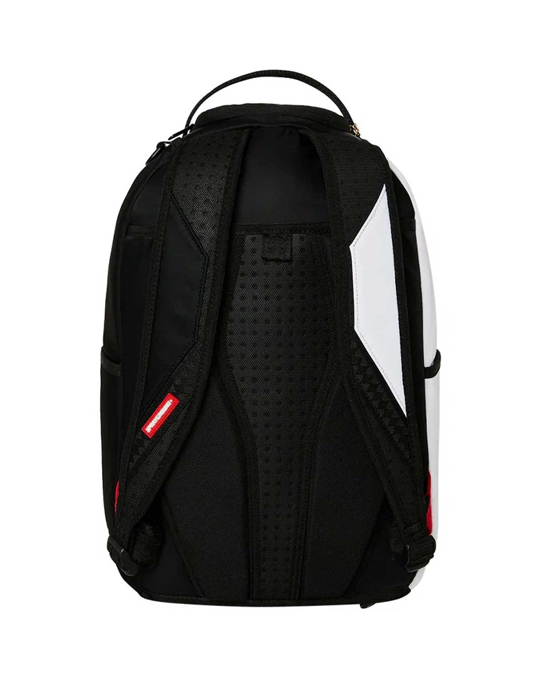 Sprayground Shark Central 2.0 Beyond Time Backpack, back view showing padded shoulder straps