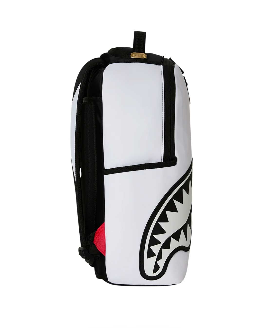 Sprayground Shark Central 2.0 Beyond Time Backpack, angled side view