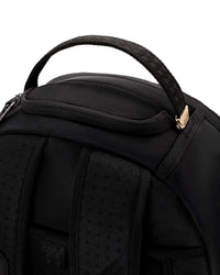 Sprayground Shark Central Blacked Out Nylon Backpack, top handle detail