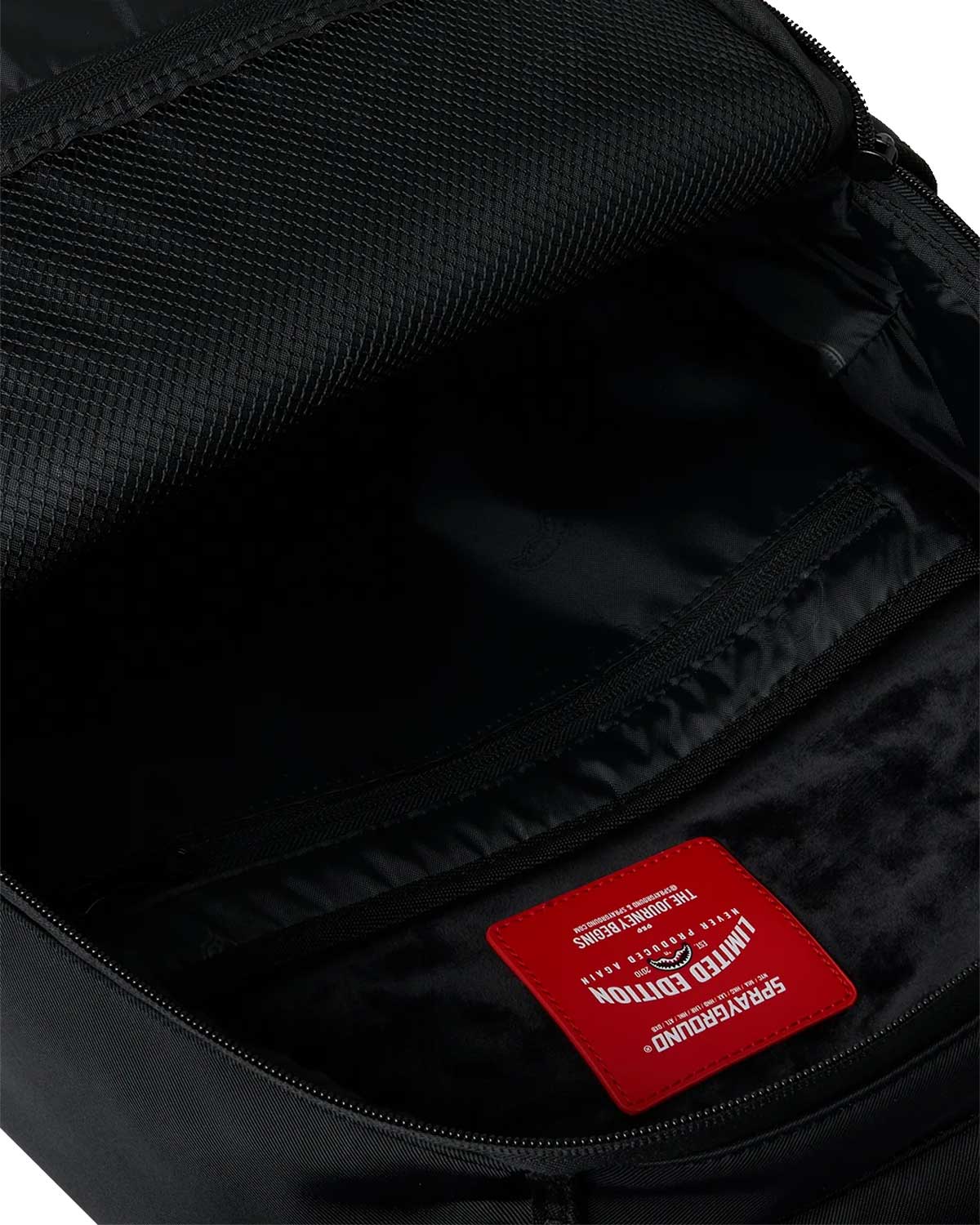 Sprayground Shark Central Blacked Out Nylon Backpack, interior lining
