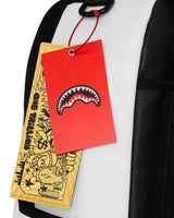 Sprayground Shark Central Bubbly White Backpack, Sprayground hang tags