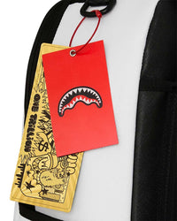 Sprayground Shark Central Bubbly White Backpack, Sprayground hang tags