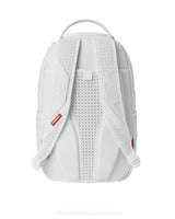 Sprayground Shark Central Camo Cut Shark White Backpack, back view