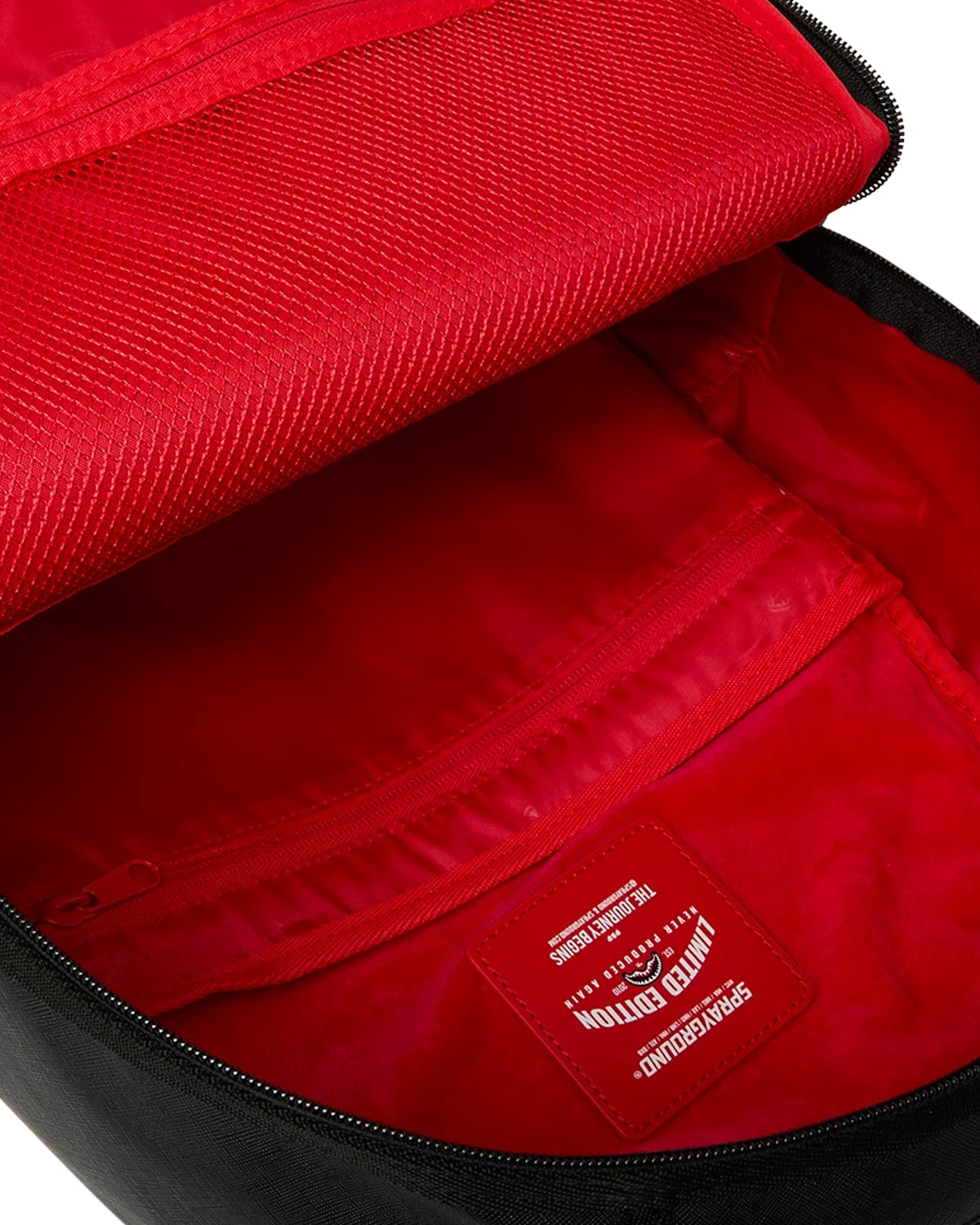 Sprayground Shark Central New York Embossed Black Nylon Backpack