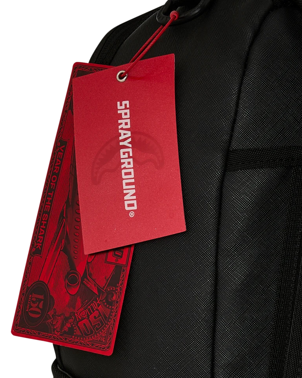 Sprayground Shark Central New York Embossed Black Nylon Backpack