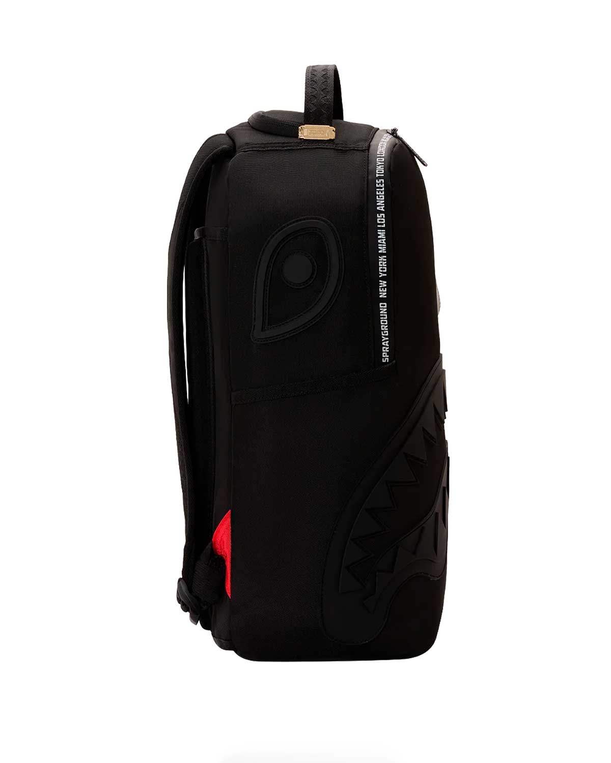 Sprayground Shark Central Printed Zip Backpack, side view