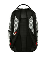 Sprayground Sharks In Paris Outlaws Backpack, back view showing padded shoulder straps