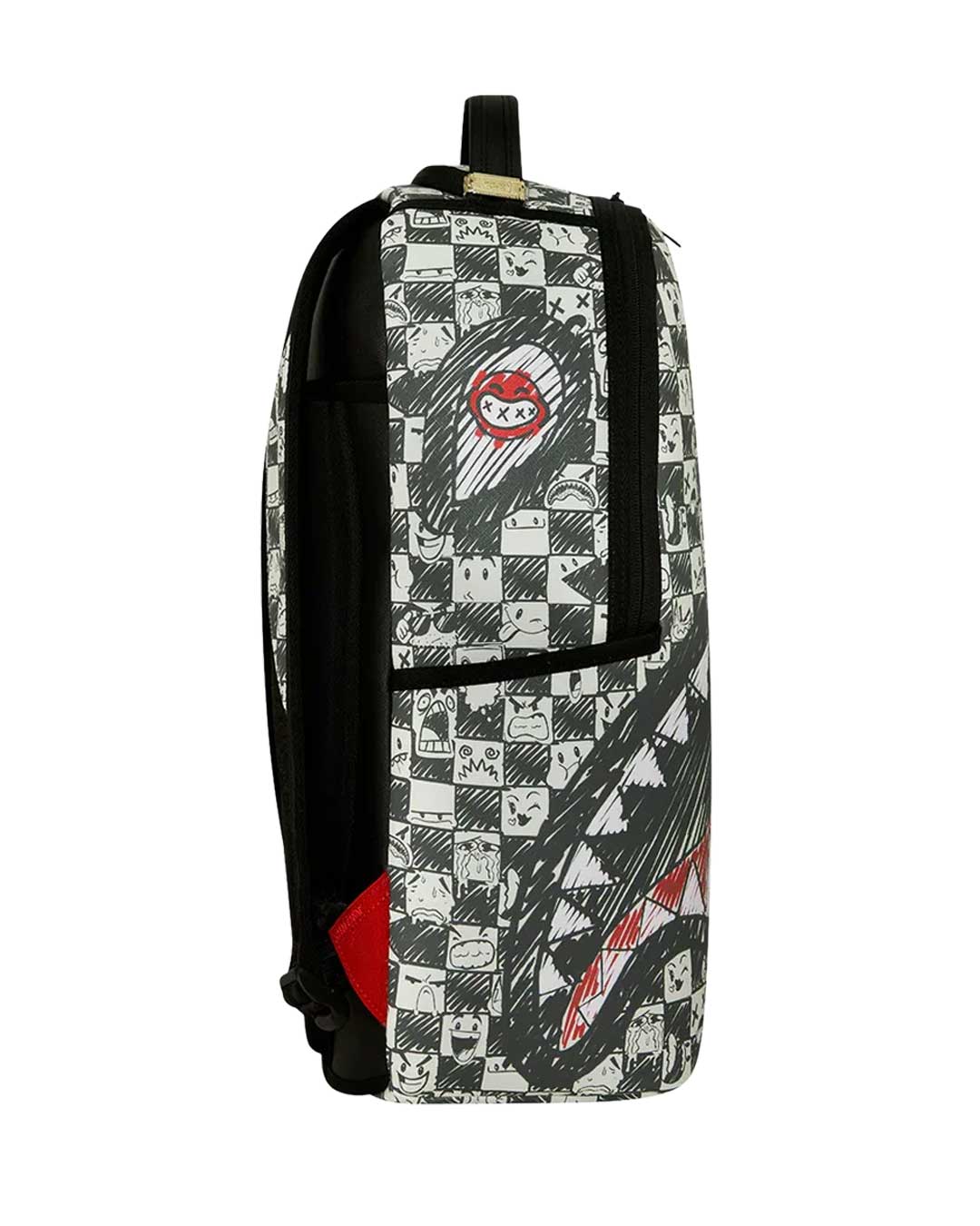 Sprayground Sharks In Paris Outlaws Backpack, full side profile