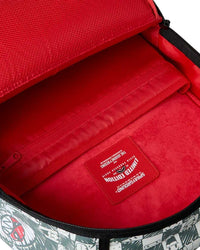 Sprayground Sharks In Paris Outlaws Backpack, interior lining and compartments