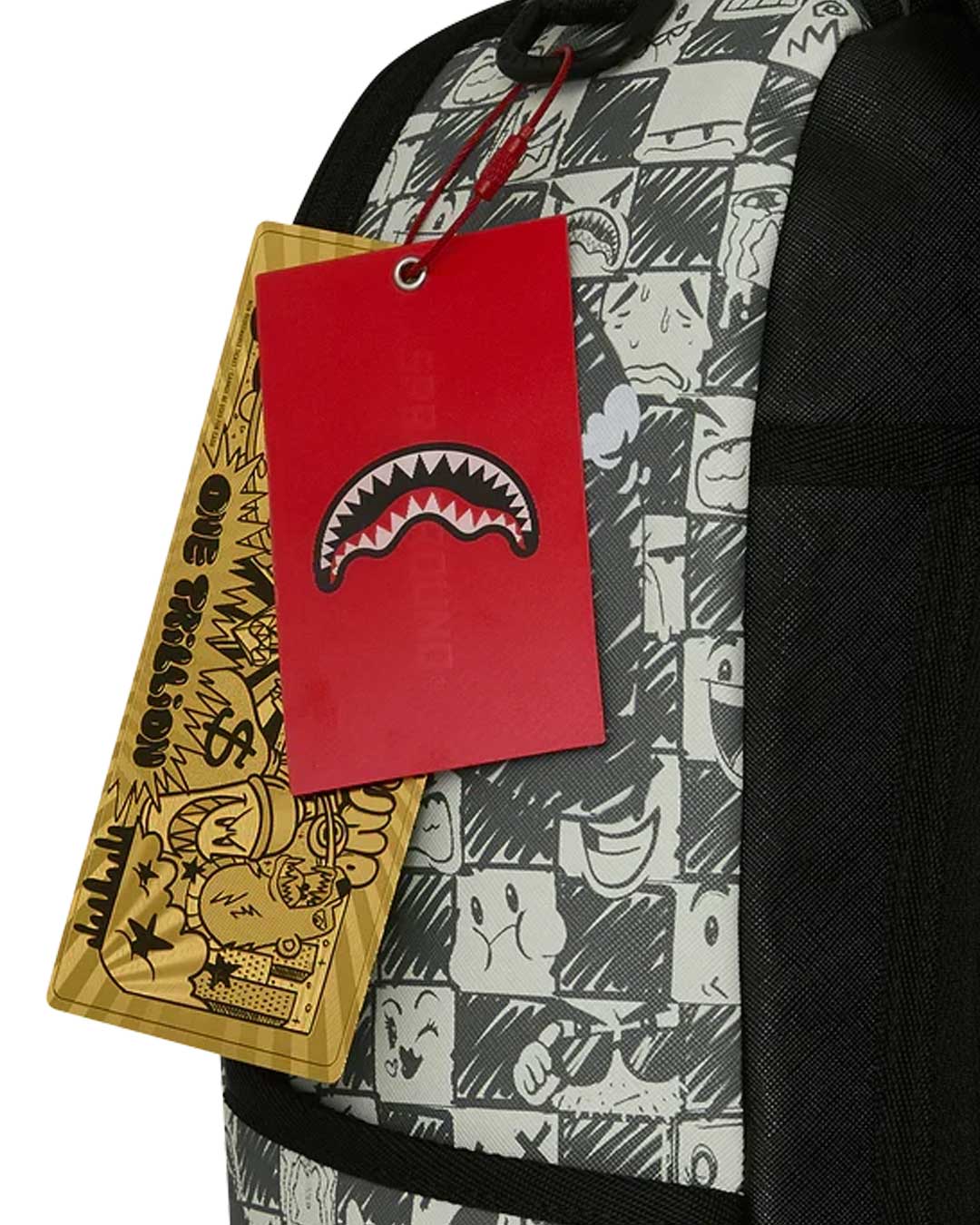 Sprayground Sharks In Paris Outlaws Backpack, Sprayground hang tags