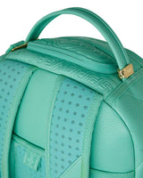 Sprayground Baby Bear Baddie Mint, top handle detail with gold hardware