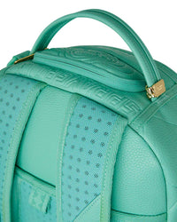 Sprayground Baby Bear Baddie Mint, top handle detail with gold hardware