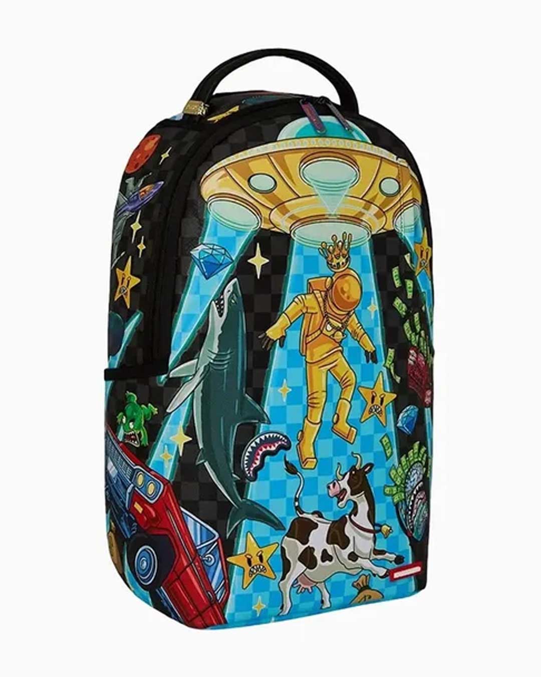 Sprayground Space Warped RMB Backpack blue, right side view