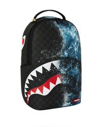 Sprayground Split Ocean Deep Backpack blue, left side view