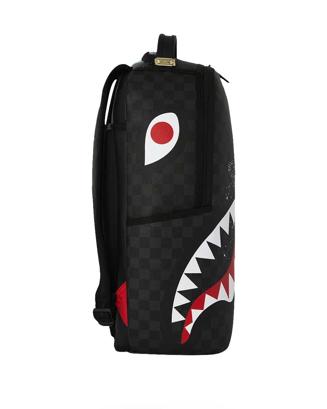 Sprayground Split Ocean Deep Backpack blue, side profile view