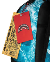 Sprayground Split Ocean Deep Backpack blue, Sprayground hang tags