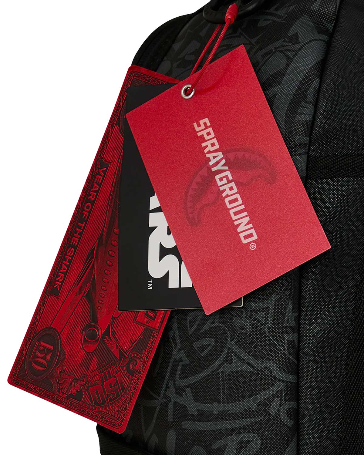 Sprayground Star Wars Vader Half Graff Backpack, Sprayground hang tags