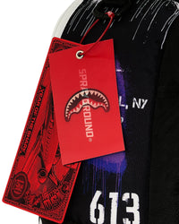 Sprayground Stencil Shark Attack Backpack purple, Sprayground hang tags