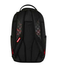 Sprayground Subway Vandals Backpack black, back view showing padded shoulder straps