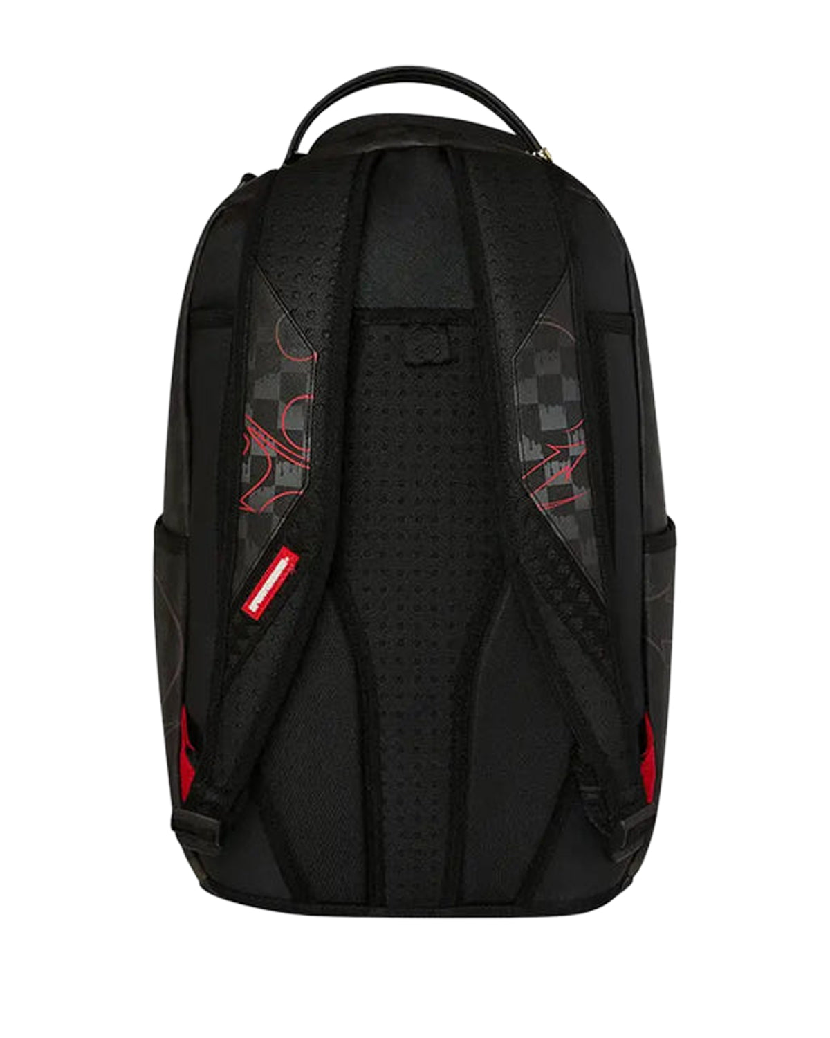 Sprayground Subway Vandals Backpack black, back view showing padded shoulder straps