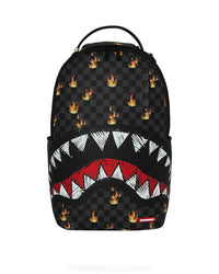 Sprayground Super Hot Fire Sharks In Paris Backpack