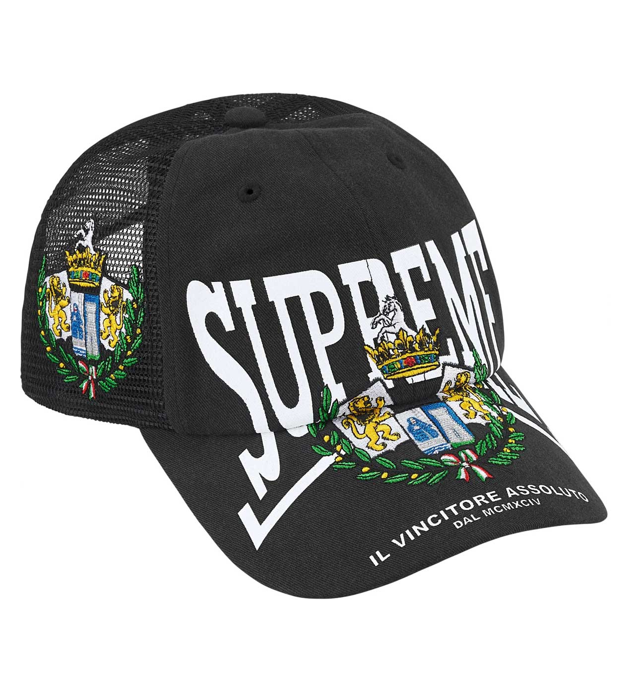 Supreme Big Crest Mesh 6-Panel Hat Black – Restock AR