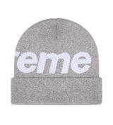 Supreme Big Logo Beanie Grey