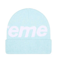 Supreme Big Logo Beanie Light Blue