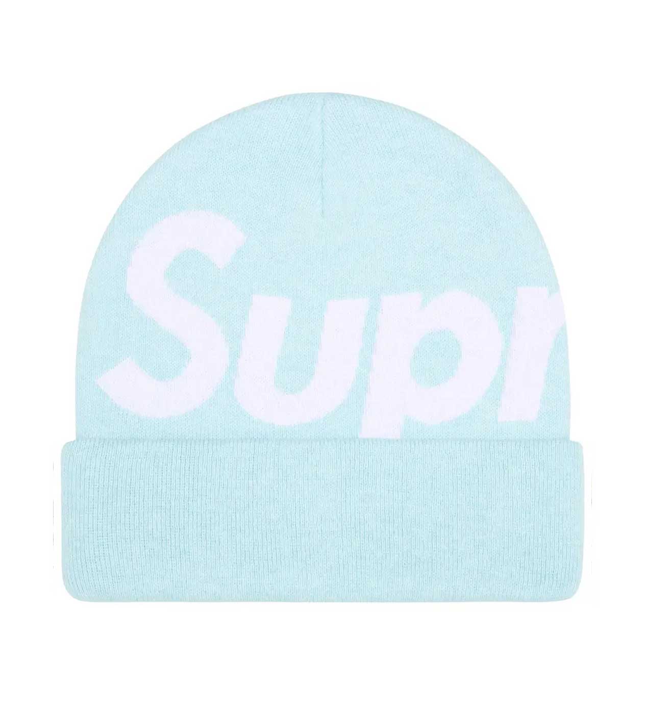 Supreme New Era Box Logo Beanie Cyan – Restock AR