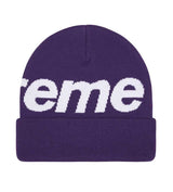 Supreme Big Logo Beanie Purple