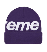 Supreme Big Logo Beanie Purple