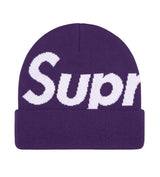 Supreme Big Logo Beanie Purple