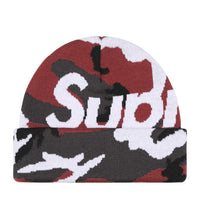 Supreme Big Logo Beanie Red Camo