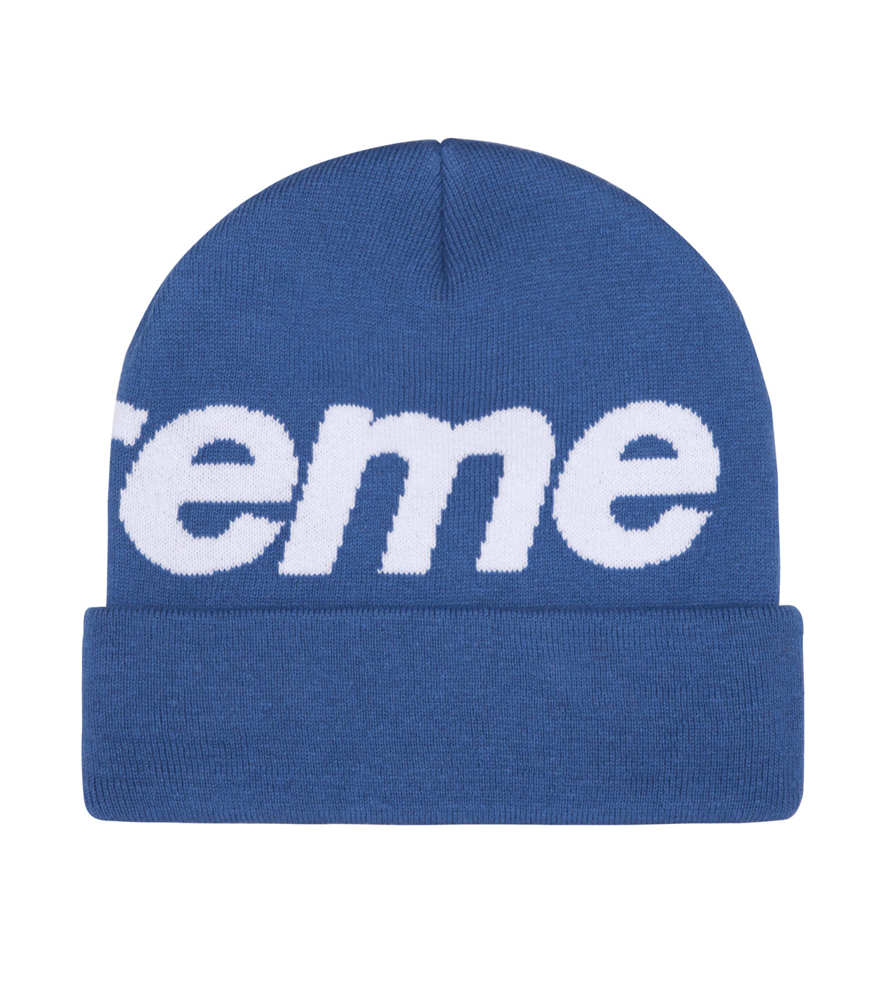 Supreme Big Logo Beanie Slate Blue – Restock AR