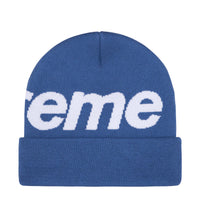 Supreme Big Logo Beanie Slate Blue