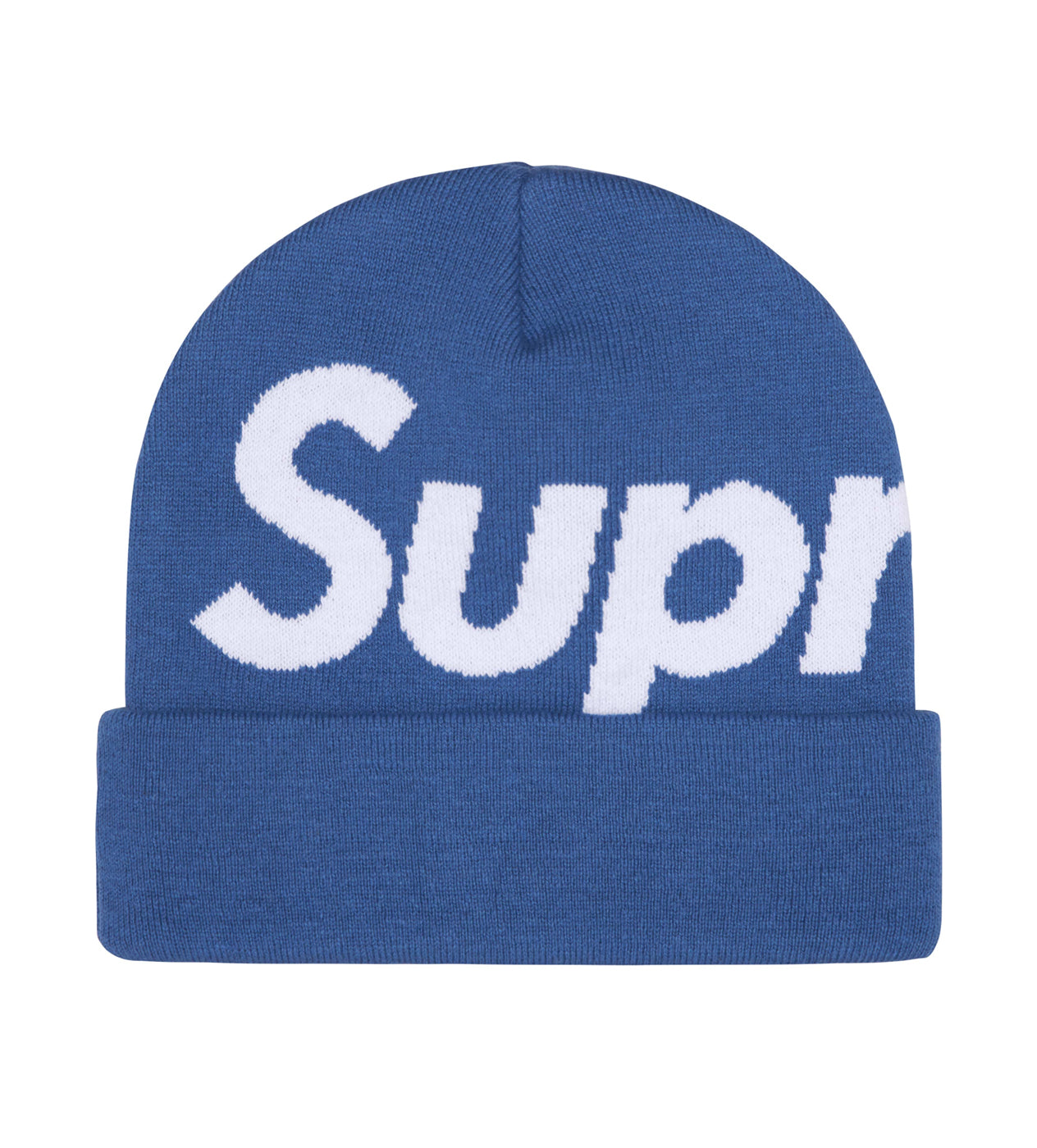 Supreme Big Logo Beanie Slate Blue