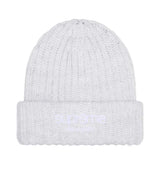 Supreme Chunky Rib Classic Logo Beanie Ash Grey