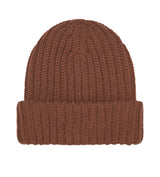 Supreme Chunky Rib Classic Logo Beanie Brown
