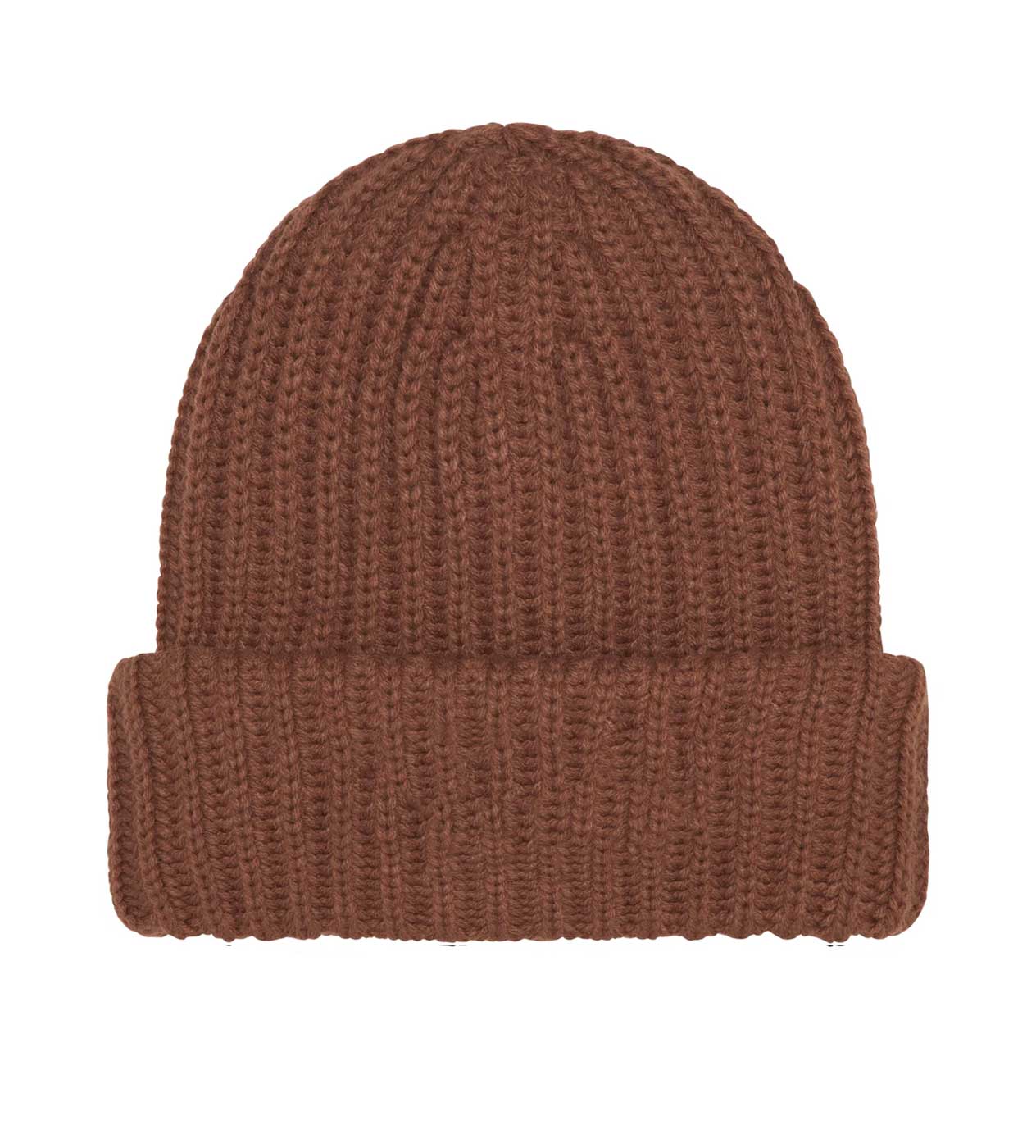 Supreme Chunky Rib Classic Logo Beanie Brown