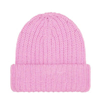 Supreme Chunky Rib Classic Logo Beanie Pink