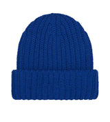 Supreme Chunky Rib Classic Logo Beanie Royal Blue