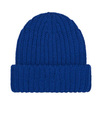 Supreme Chunky Rib Classic Logo Beanie Royal Blue