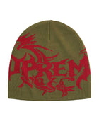 Supreme Dragon Beanie Olive Green