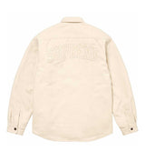 Supreme Faux Shearling Lined Work Shirt Natural