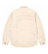 Supreme Faux Shearling Lined Work Shirt Natural