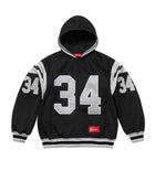 Supreme Football Zip Up Hooded Sweatshirt Black