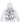 Supreme Forever Hooded Sweatshirt ash grey, back view showing the winged-heart and cross graphic