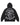 Supreme Forever Hooded Sweatshirt black, back view showing the winged-heart and cross graphic