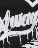 Supreme Forever Hooded Sweatshirt black, close-up of the dripping Always script from the back graphic