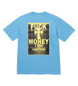 Supreme Fuck Money Tee Bright Blue front view